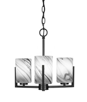 Atlas Three Light Chandelier in Matte Black (200|4503-MB-3009)