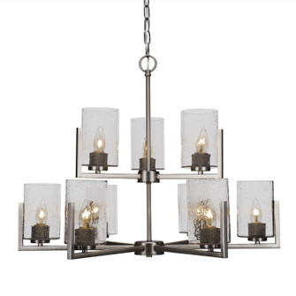 Atlas Nine Light Chandelier in Graphite (200|4509-GP-300)