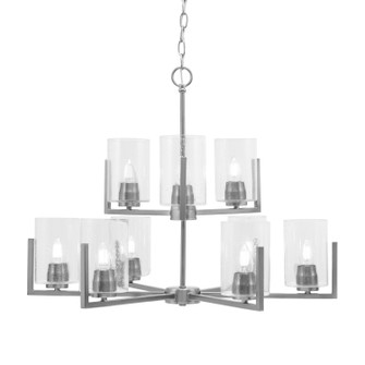 Atlas Nine Light Chandelier in Graphite (200|4509-GP-300)