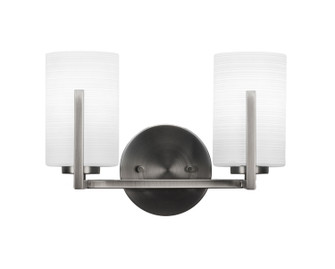 Atlas Two Light Bathroom in Graphite (200|4512-GP-4061)