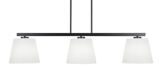 Atlas Three Light Island Pendant in Matte Black (200|4523-MB-4081)