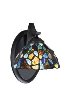 Zilo One Light Wall Sconce in Matte Black (200|551-MB-9955)