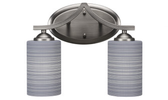 Zilo Two Light Bath Bar in Graphite (200|552-GP-4062)