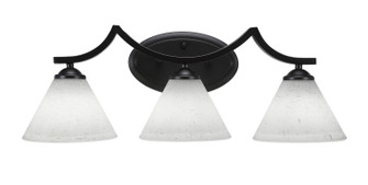Zilo Three Light Bath Bar in Matte Black (200|553-MB-312)