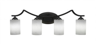 Zilo Four Light Bath Bar in Matte Black (200|554-MB-300)