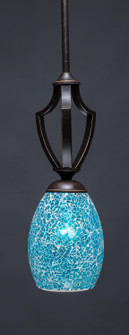 Zilo One Light Mini Pendant in Dark Granite (200|561-DG-5055)