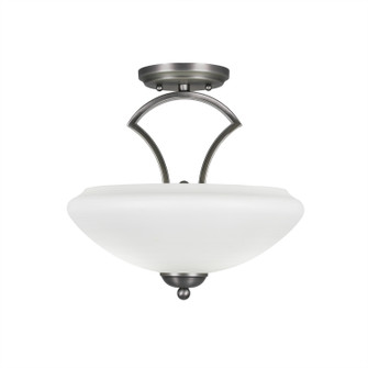 Zilo Two Light Semi-Flush in Graphite (200|563-GP-684)