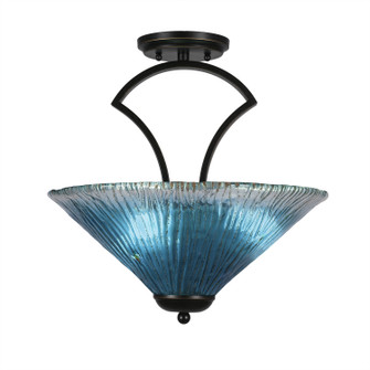 Zilo Three Light Semi-Flush Mount in Dark Granite (200|565-DG-715)
