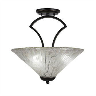 Zilo Three Light Semi-Flush in Dark Granite (200|565-DG-719)