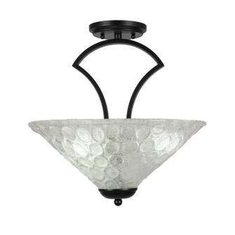 Zilo Three Light Semi-Flush Mount in Matte Black (200|565-MB-411)