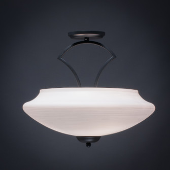 Zilo Three Light Semi-Flush Mount in Matte Black (200|565-MB-687)