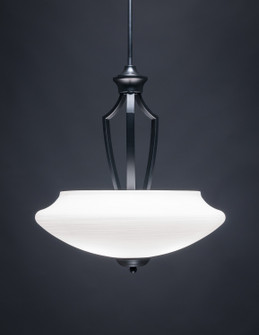 Zilo Three Light Bowl Pendant in Matte Black (200|567-MB-687)