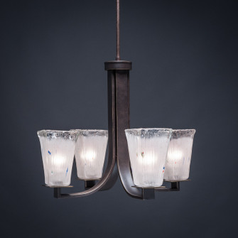 Apollo Four Light Chandelier in Dark Granite (200|574-DG-631)