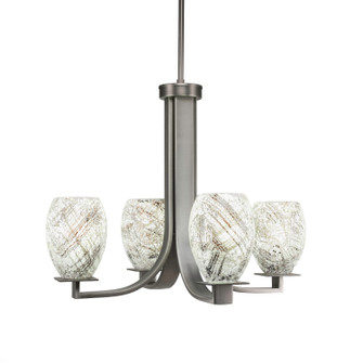 Apollo Four Light Chandelier in Graphite (200|574-GP-5054)