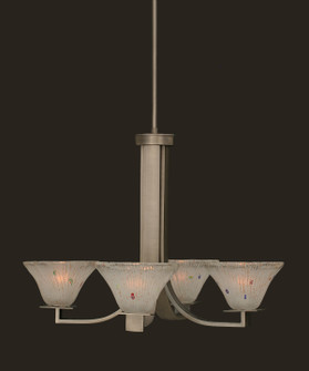 Apollo Four Light Chandelier in Graphite (200|574-GP-751)