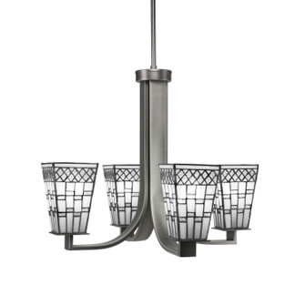 Apollo Four Light Chandelier in Graphite (200|574-GP-9104)