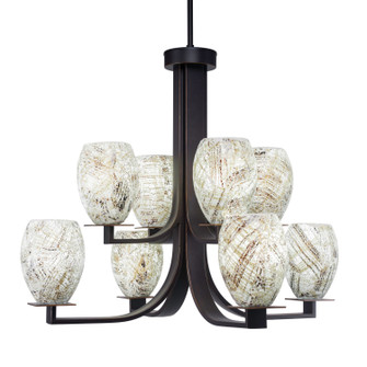 Apollo Eight Light Chandelier in Dark Granite (200|578-DG-5054)