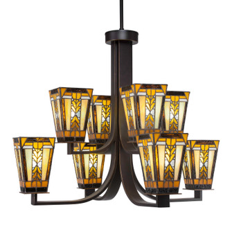 Apollo Eight Light Chandelier in Dark Granite (200|578-DG-9864)