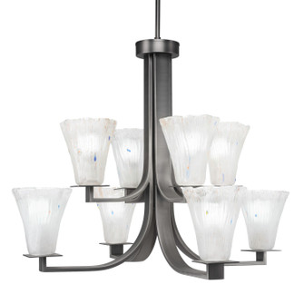 Apollo Eight Light Chandelier in Graphite (200|578-GP-721)