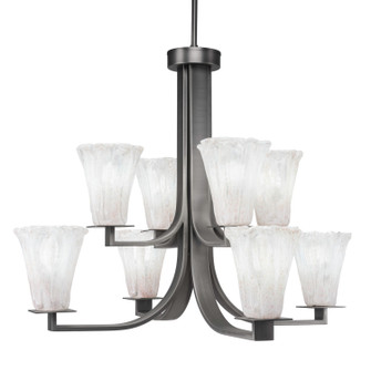Apollo Eight Light Chandelier in Graphite (200|578-GP-729)