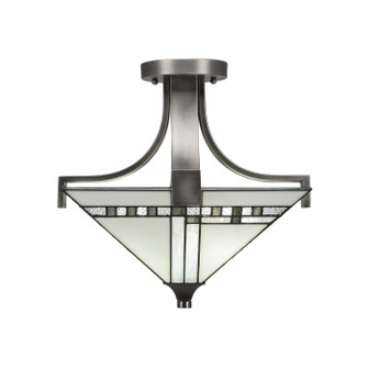 Apollo Two Light Semi-Flush Mount in Graphite (200|579-GP-9552)