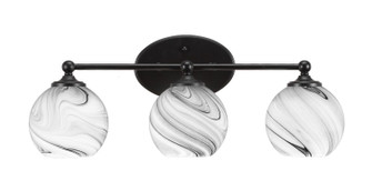 Capri Three Light Bath Bar in Matte Black (200|5913-MB-4109)