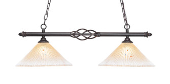 Eleganté Two Light Island Bar in Dark Granite (200|862-DG-700)