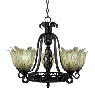 Elegante Five Light Chandeliers in Dark Granite (200|865-DG-1025)