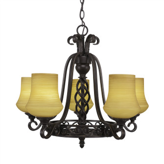 Elegante Five Light Chandeliers in Dark Granite (200|865-DG-680)