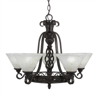 Elegante Five Light Chandeliers in Dark Granite (200|865-DG-7145)