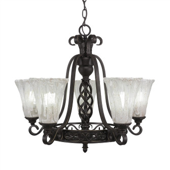 Elegante Five Light Chandeliers in Dark Granite (200|865-DG-729)