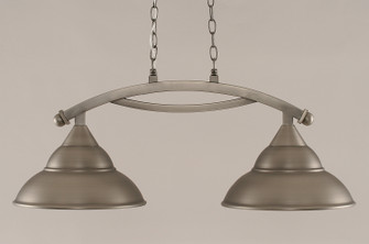 Bow Two Light Island Bar in Brushed Nickel (200|872-BN-428-BN)