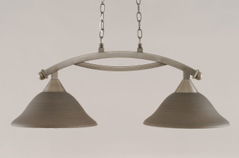 Bow Two Light Island Bar in Brushed Nickel (200|872-BN-604)