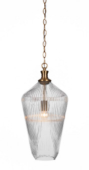 Carina One Light Pendant in New Age Brass (200|93-NAB-4650)