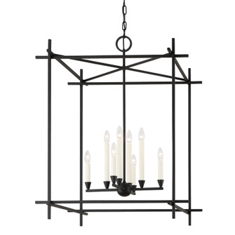 Huck Eight Light Lantern in Black Iron (67|F1099-BI)