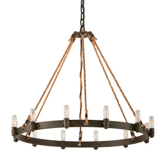 Pike Place 12 Light Chandelier in Shipyard Bronze (67|F3126)