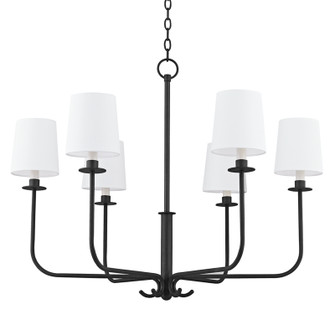 Bodhi Six Light Chandelier in Forged Iron (67|F7736-FOR)