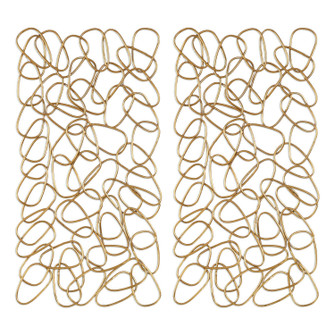 In The Loop Wall Art in Gold Silver Leaf (52|04124)
