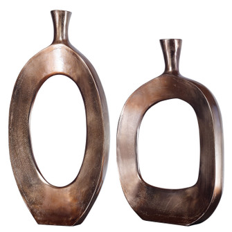 Kyler Vases, S/2 in Bronze (52|18965)
