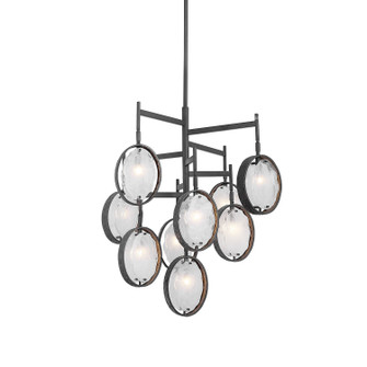 Maxin Nine Light Chandelier in Dark Hammered Bronze (52|21317)