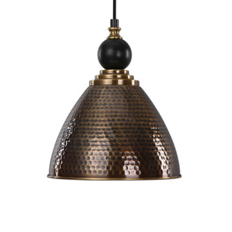 Adastra One Light Pendant in Hammered Antique Brass (52|22052)