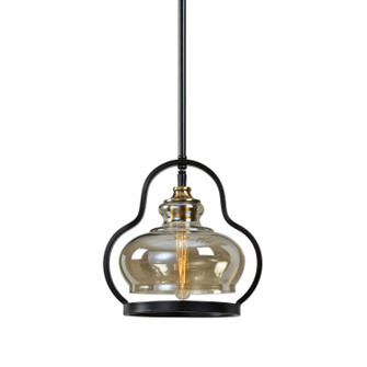 Cotulla One Light Mini Pendant in Aged Black Iron (52|22100)