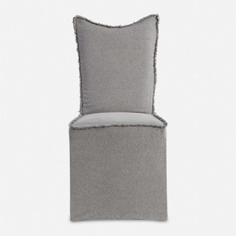 Narissa Armless Chairs, Set Of 2 in Gray Linen (52|23462-2)