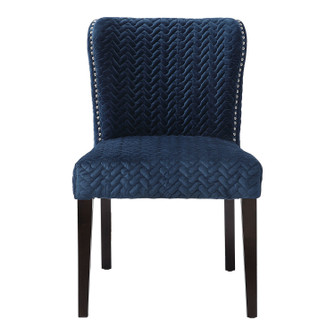 Miri Accent Chairs, Set Of 2 in Blue Polyester Velvet (52|23486-2)