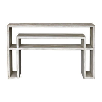 Genara Console Table in Aged Bone White Over Mahogany (52|25839)