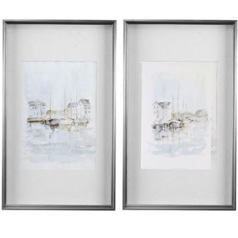 New England Port Framed Prints in Brushed Silver (52|33714)