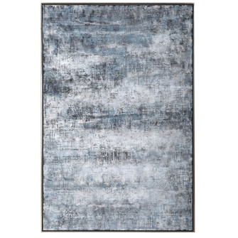 Serein Hand Painted Canvas in Antiqued Silver Leaf (52|36057)