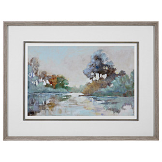 Morning Lake Framed Prints in Wood (52|41418)