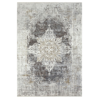 Poneto Rug in White, Gray, Charcoal, Saffron (52|71509-10)