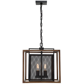 Rio Lobo Two Light Pendant in Dark Oak/Black (137|285P02DOBL)